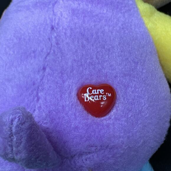 Vintage Care Bears Work of Heart Bear Plush Rainbow Hearts Paint Palette - Picture 10 of 11